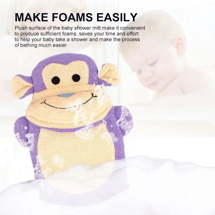 Cute Animal Bath Products Children Cartoon Bath Gloves