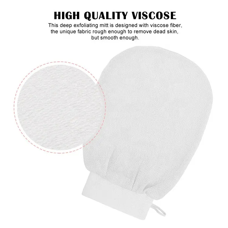 150D Medium Yarn Exfoliating Bath Gloves Bath Gloves