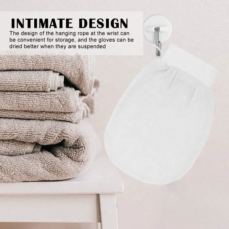 150D Medium Yarn Exfoliating Bath Gloves Bath Gloves