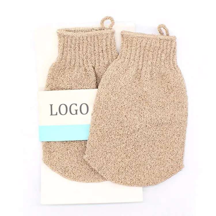 Scrub Bath Towel Double-sided Gray Rubbing Adult Bath Gloves