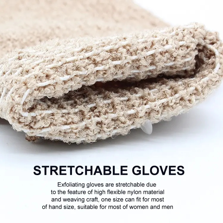 Scrub Bath Towel Double-sided Gray Rubbing Adult Bath Gloves