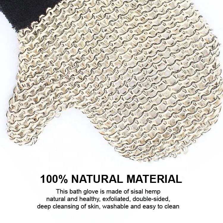 SPA Scrubber Cotton Natural Fiber Bath Exfoliating Glove