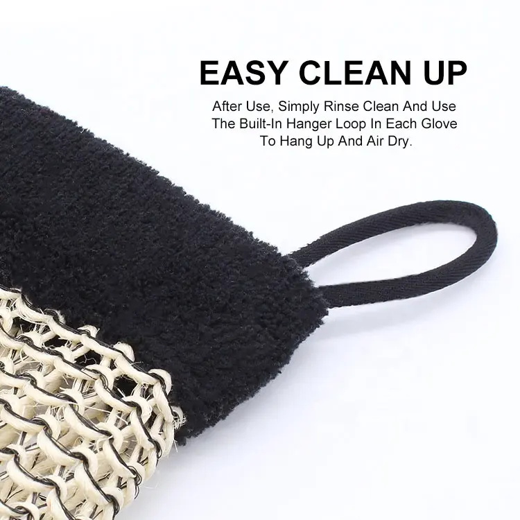 SPA Scrubber Cotton Natural Fiber Bath Exfoliating Glove