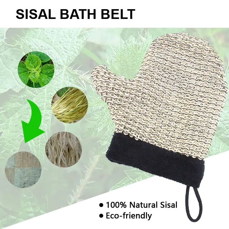 SPA Scrubber Cotton Natural Fiber Bath Exfoliating Glove