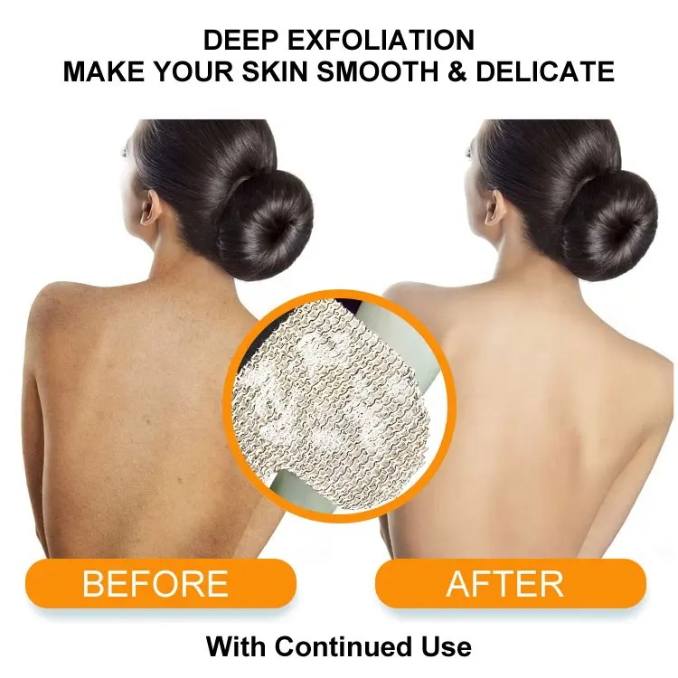 SPA Scrubber Cotton Natural Fiber Bath Exfoliating Glove