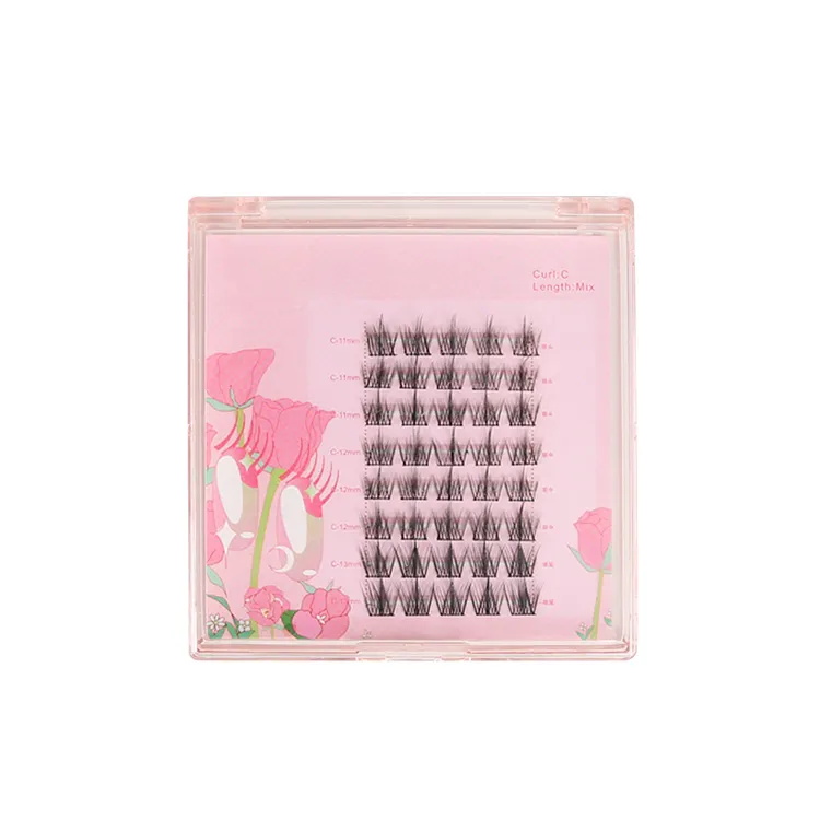 DIY C Curl 3D Faux Mink Individual Lashes False Eyelashes
