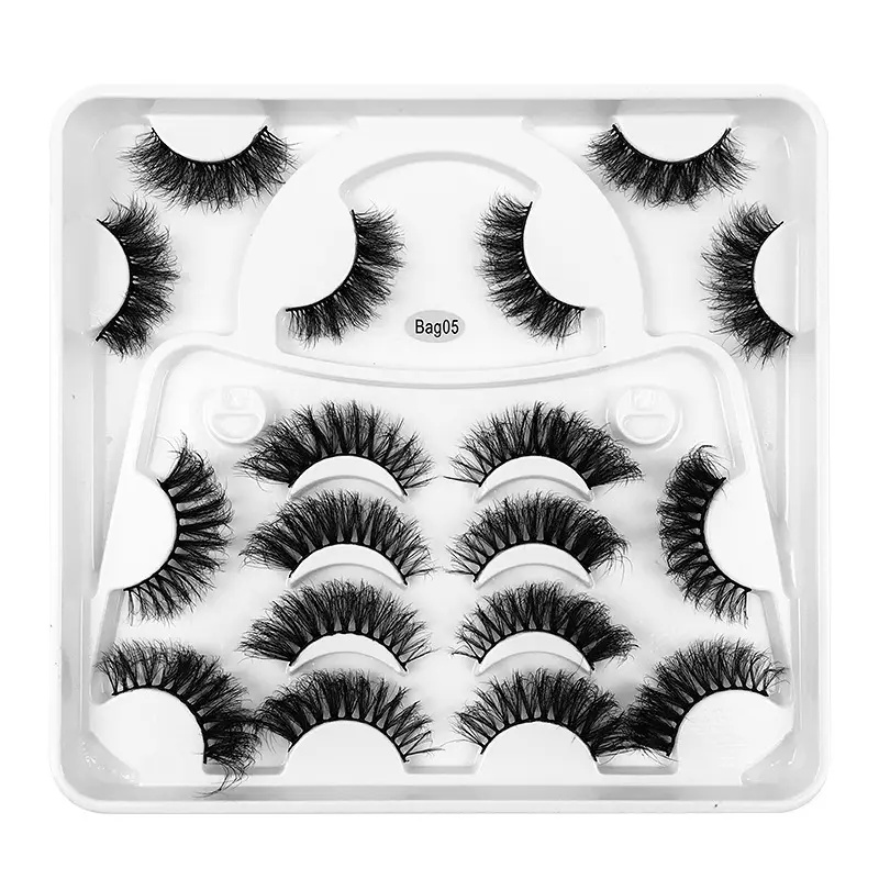 9 Pairs 100% Handmade Mink Faux Synthetic False Eyelashes