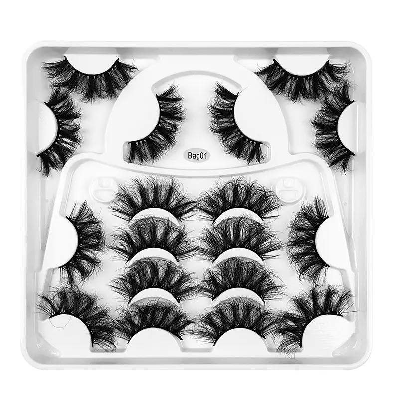 9 Pairs 100% Handmade Mink Faux Synthetic False Eyelashes