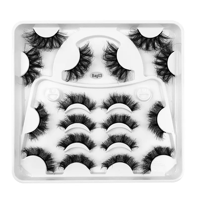 9 Pairs 100% Handmade Mink Faux Synthetic False Eyelashes