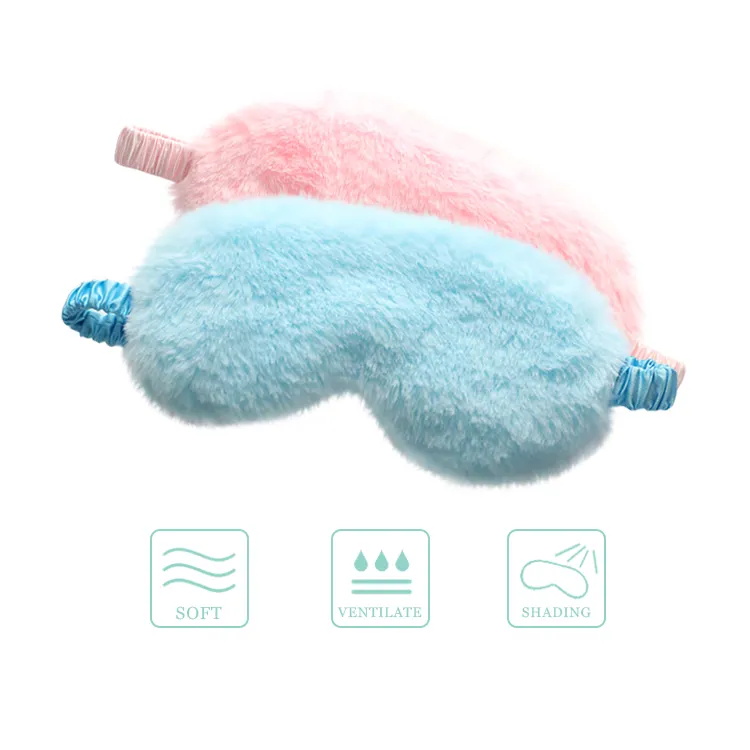 Multi Color Soft Velvet Sleeping Mask for Women kids