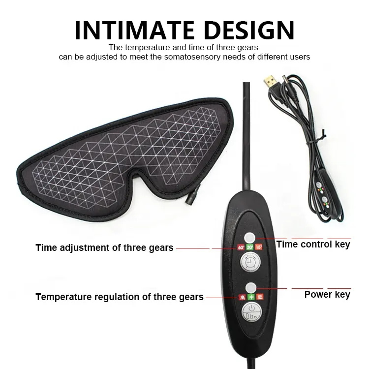 3D Contoured Cup Sleeping Mask USB Heating Eye Masks