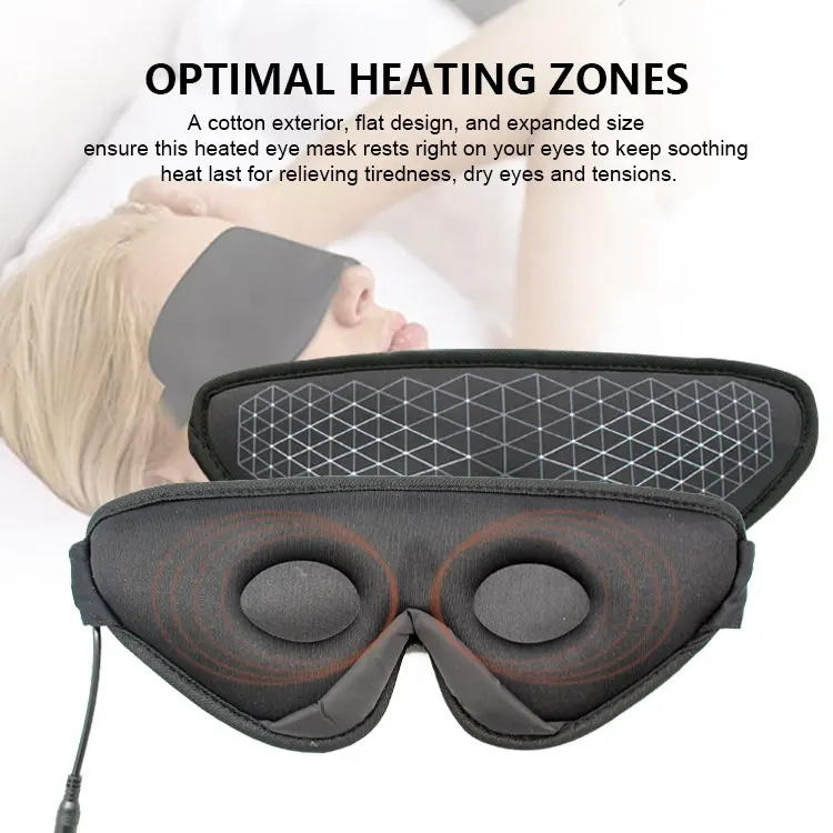 3D Contoured Cup Sleeping Mask USB Heating Eye Masks