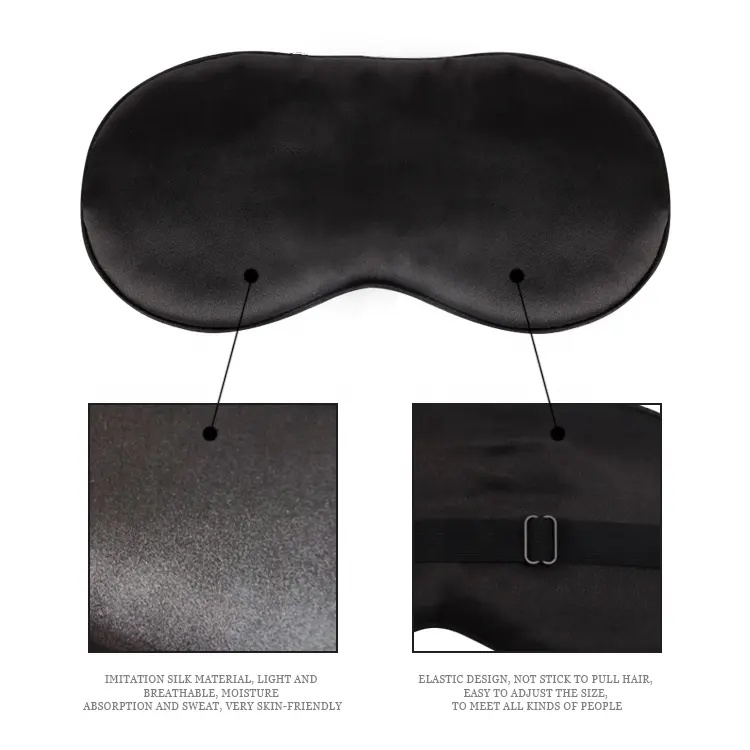 Multi-color Adjustable Elastic Silk-like Sleeping Eye Mask