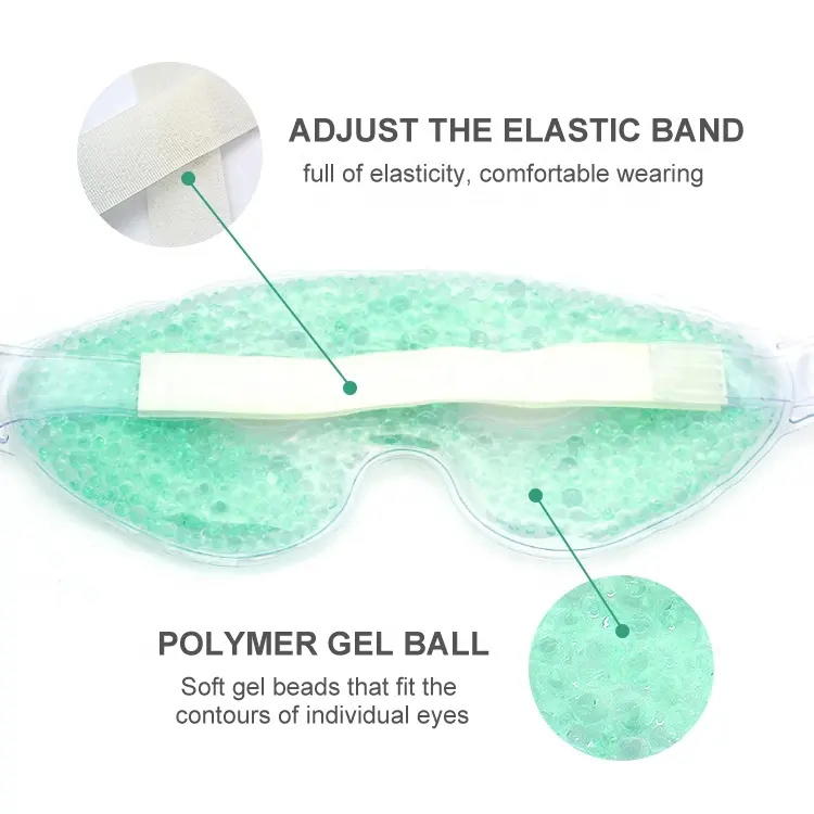 Gel Bead Apply Heat and Cold Stress Relief Eye Cooling Mask