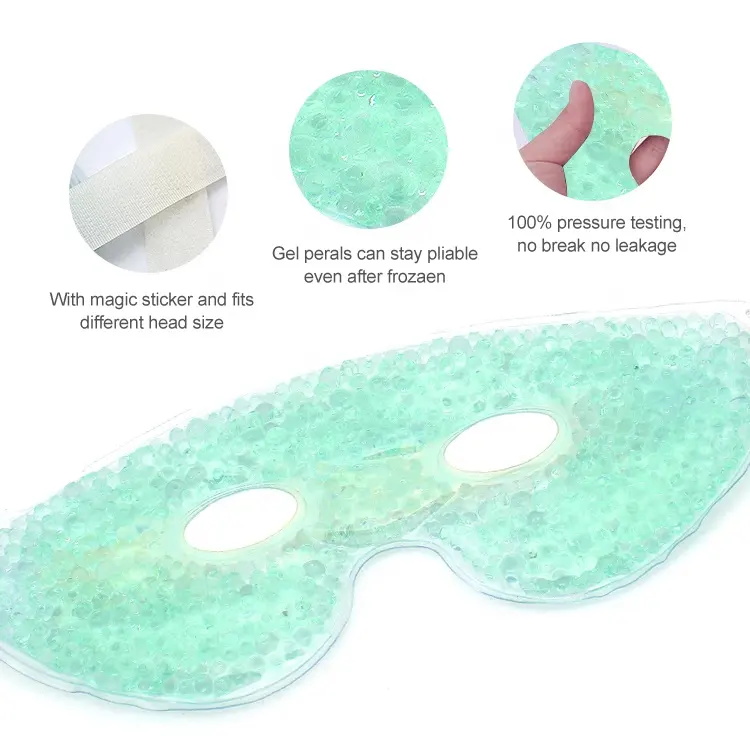Gel Bead Apply Heat and Cold Stress Relief Eye Cooling Mask