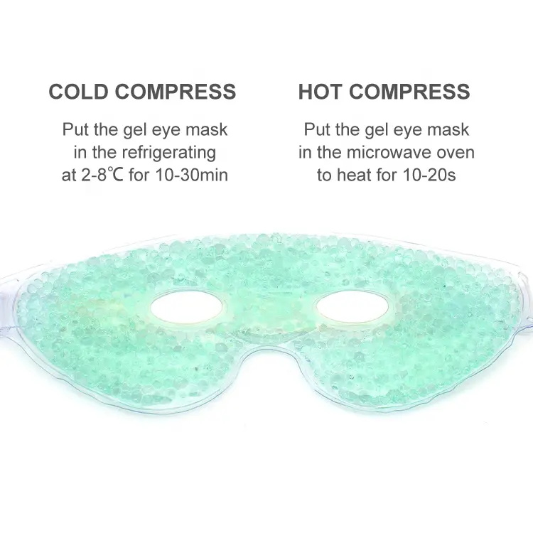 Gel Bead Apply Heat and Cold Stress Relief Eye Cooling Mask