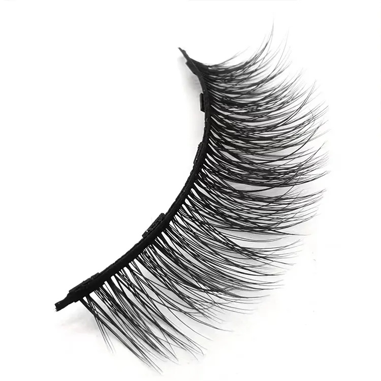 3 Pairs Reusable False Eyelashes & Tools Tweezer Liquid Eyeliner Set
