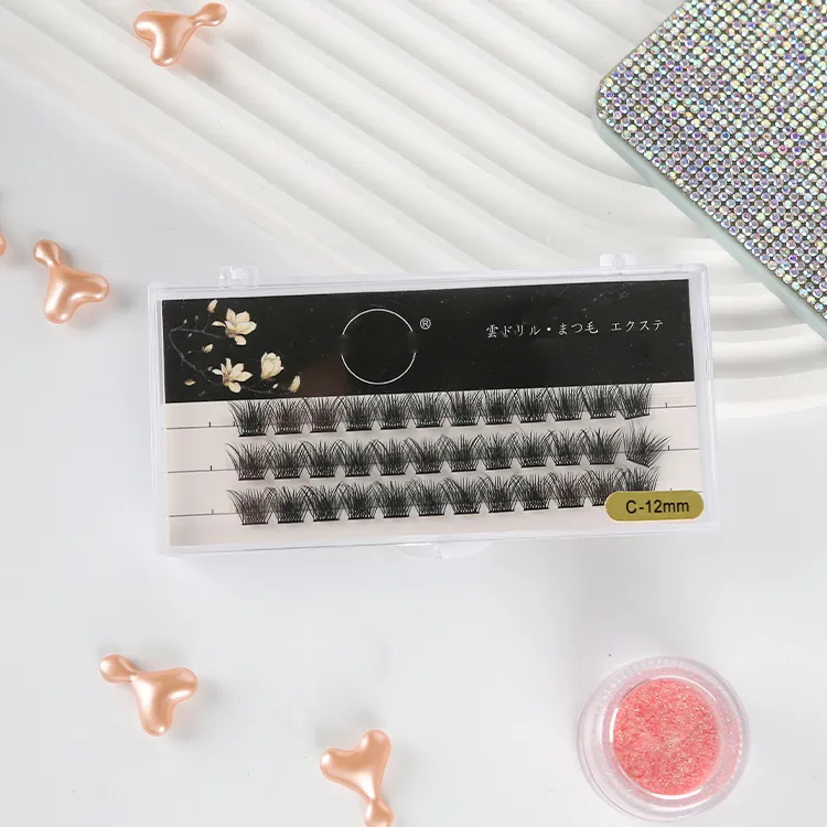 Soft Individual Faux Mink Synthetic False Eyelashes Cluster