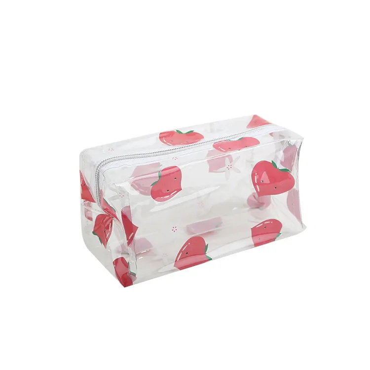 Pvc Makeup Bag Transparent Zipper Waterproof Cosmetic Toiletry Bag