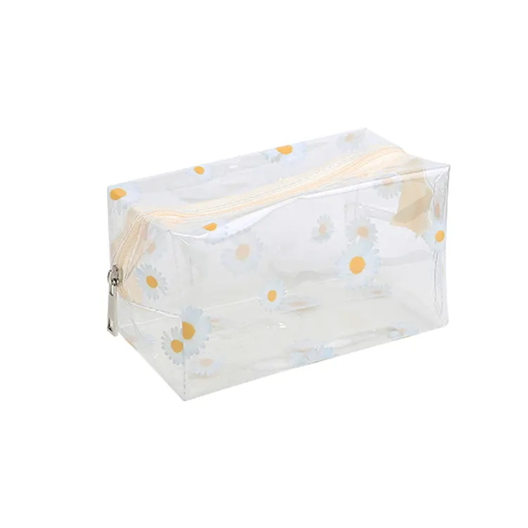 Pvc Makeup Bag Transparent Zipper Waterproof Cosmetic Toiletry Bag