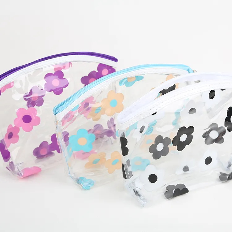 Fashion Printed Waterproof Thickened Transparent Travel Storage Bag