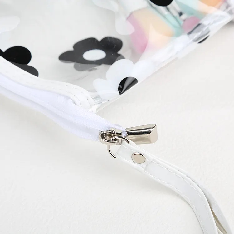 Fashion Printed Waterproof Thickened Transparent Travel Storage Bag