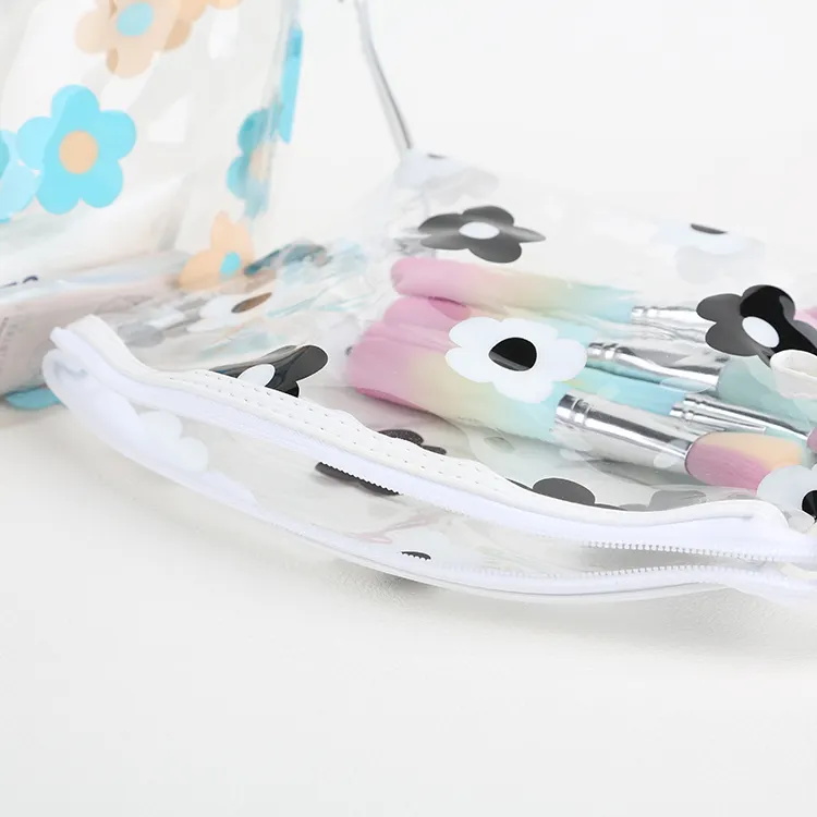 Fashion Printed Waterproof Thickened Transparent Travel Storage Bag