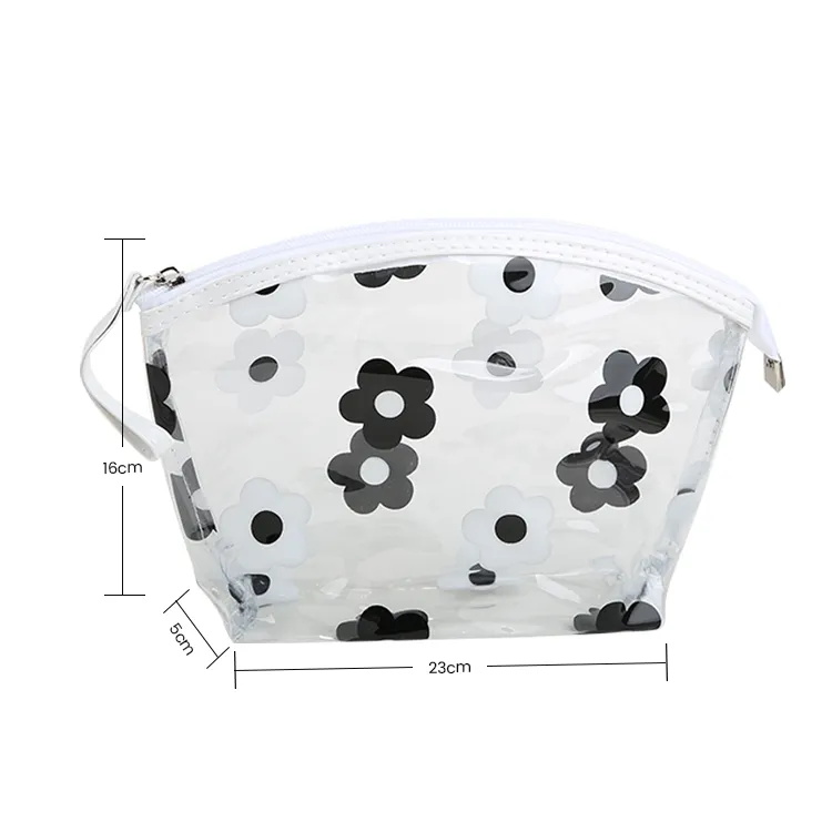 Fashion Printed Waterproof Thickened Transparent Travel Storage Bag