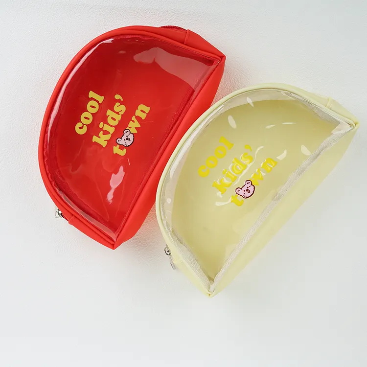 PVC Bear Jelly Makeup Bag Cartoon Transparent Storage Toiletry Bag