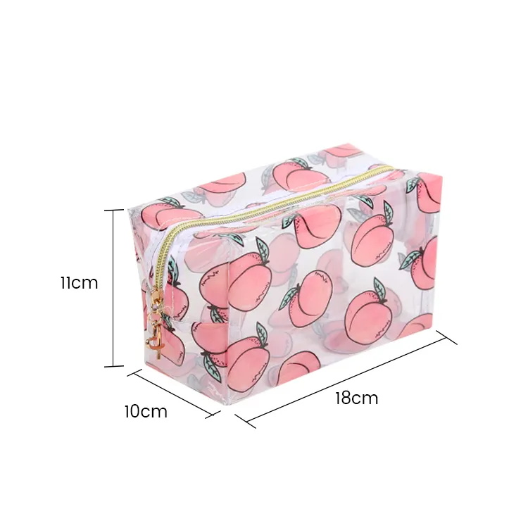 Fruit Printing Pvc Toiletry Bag Storage Pouch Cosmetic Bag