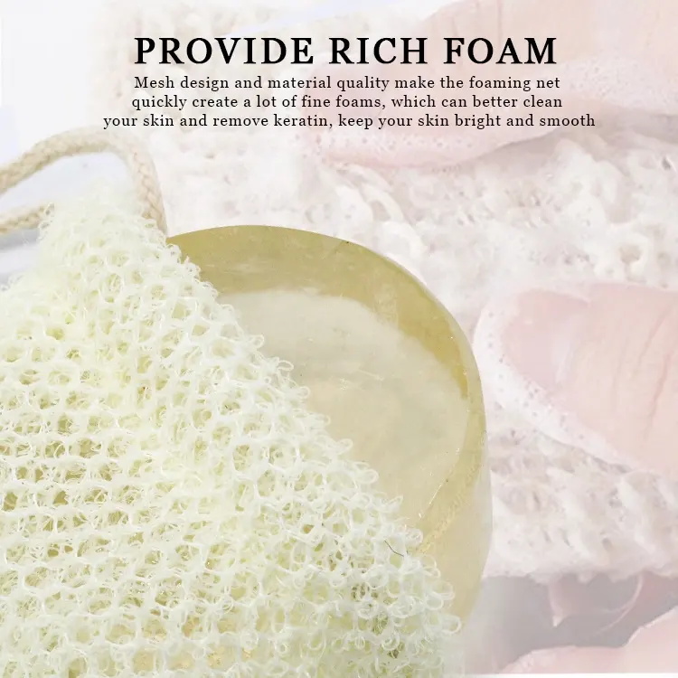 Simple Eco-friendly Hanging Soap Net Bag Foaming Net