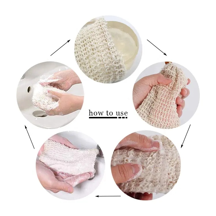Simple Eco-friendly Hanging Soap Net Bag Foaming Net