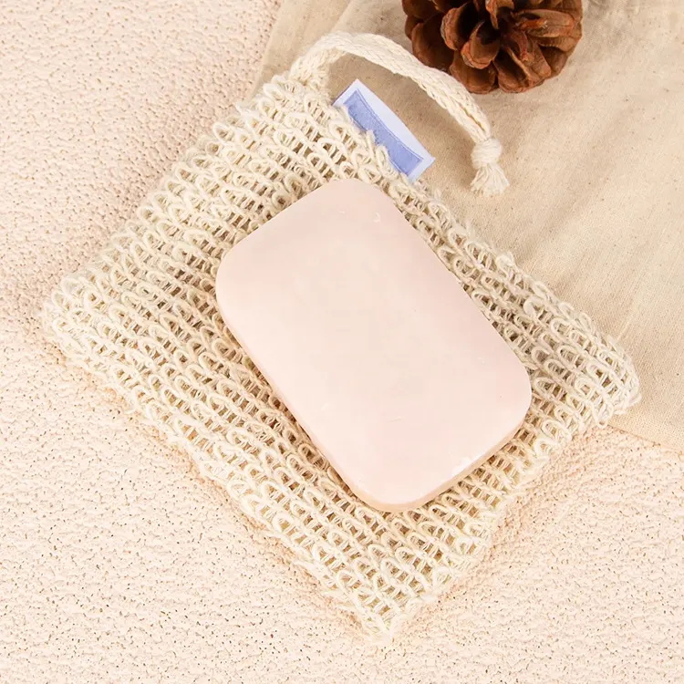 Hanging sisal foaming mesh bag cotton hemp soap bag