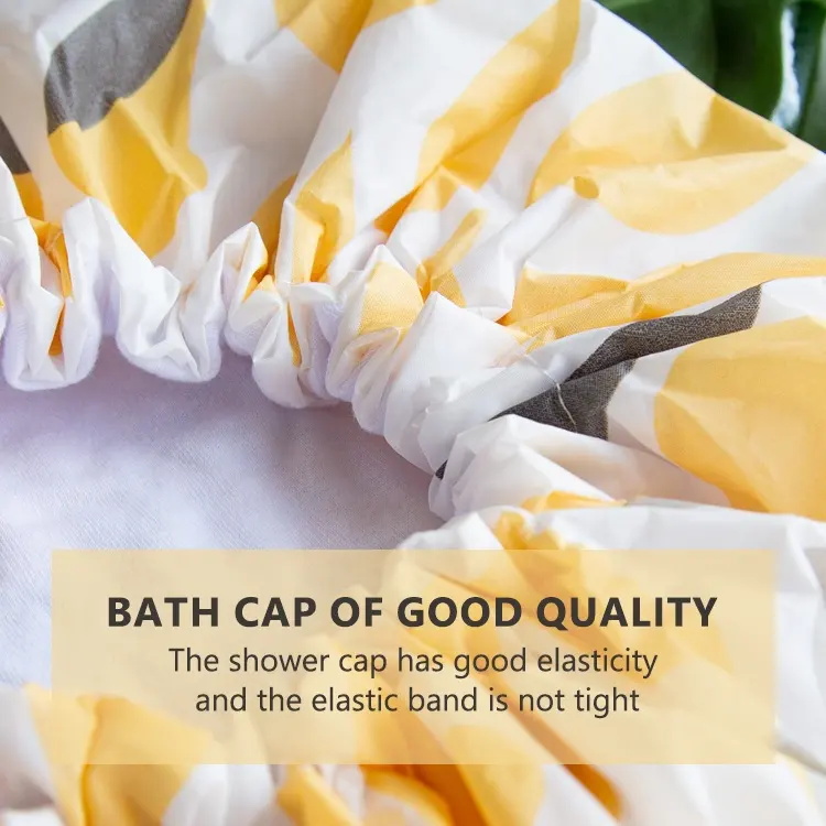 Double Layer Waterproof Elastic Adjustable Bath Shower Cap