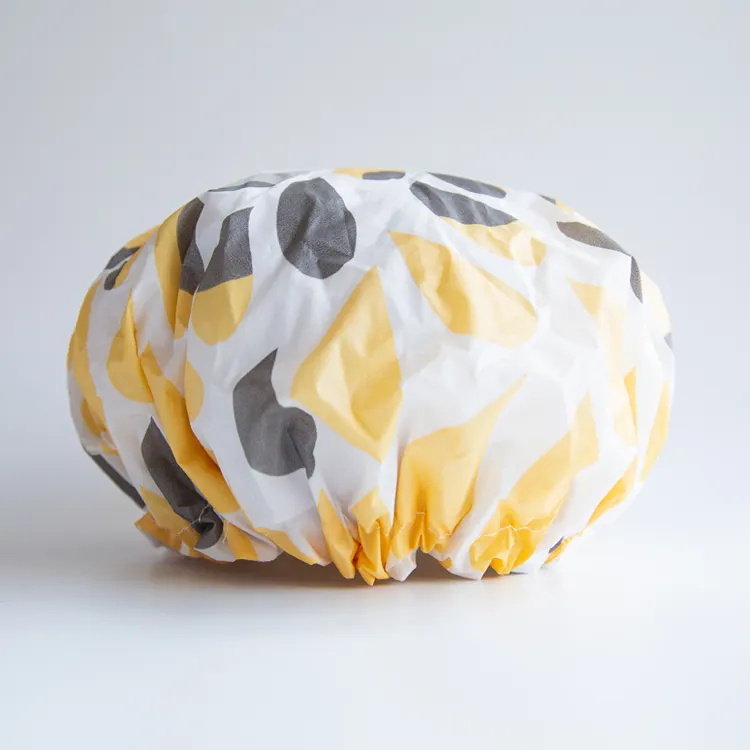 Double Layer Waterproof Elastic Adjustable Bath Shower Cap