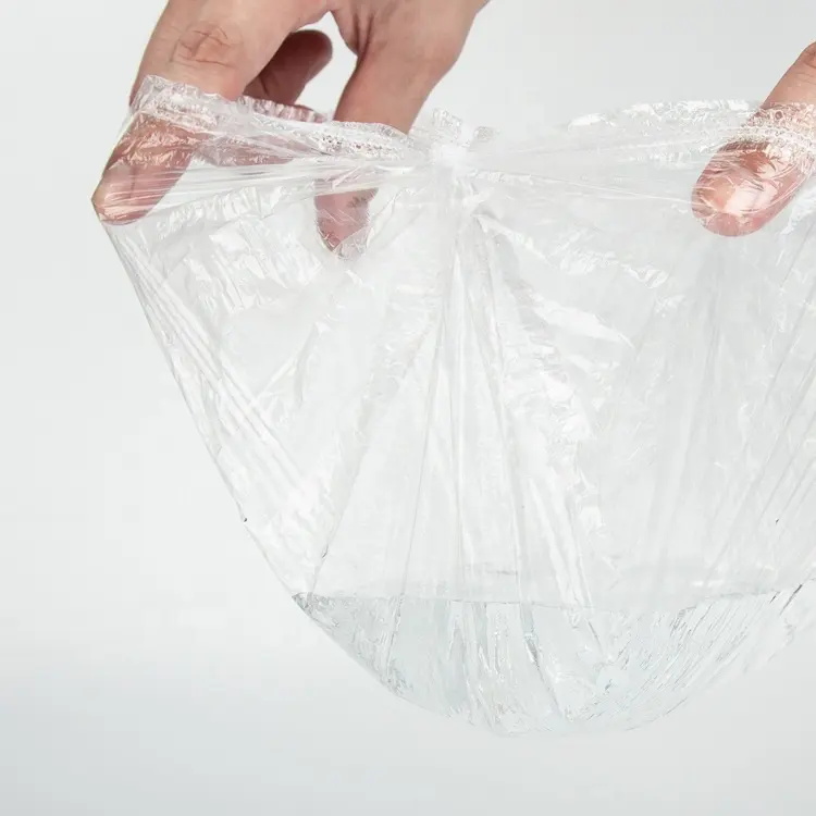 100Pcs Individually Plastic Disposable Hotel Shower Cap For Spa Home Salon