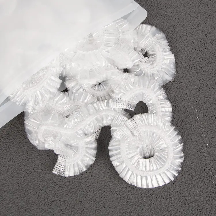 50Pcs Hotel Disposable Thicken Waterproof Elastic Bathing Cap