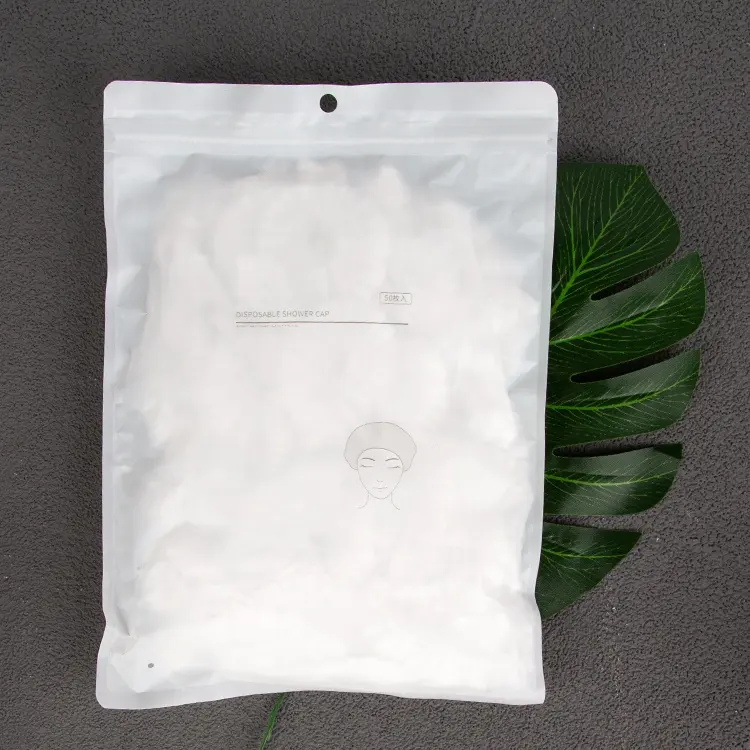 50Pcs Hotel Disposable Thicken Waterproof Elastic Bathing Cap