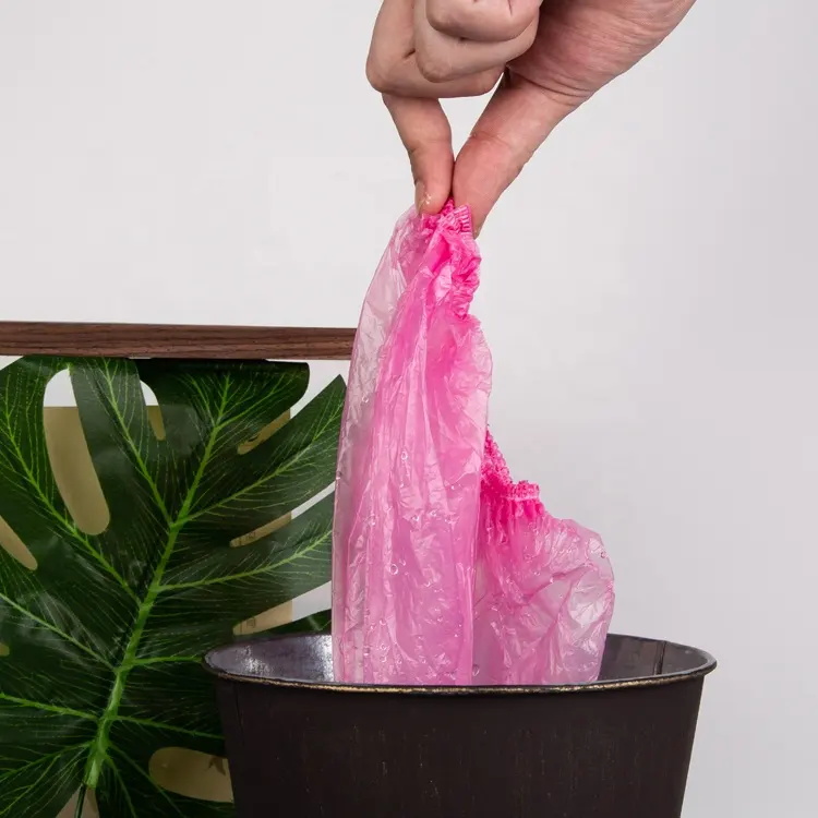 100Pcs Individual Package Thickening PE Plastic Shower Cap