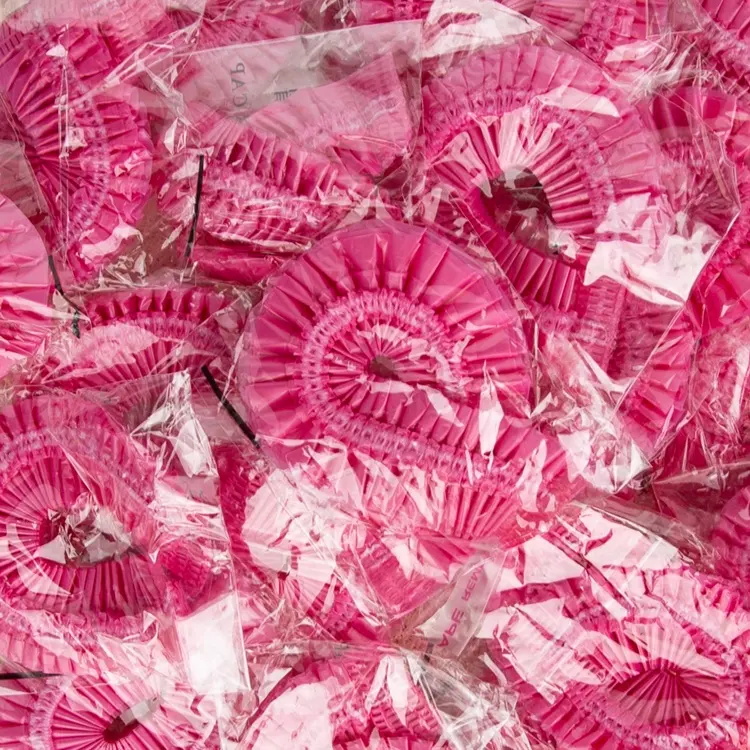 100Pcs Individual Package Thickening PE Plastic Shower Cap