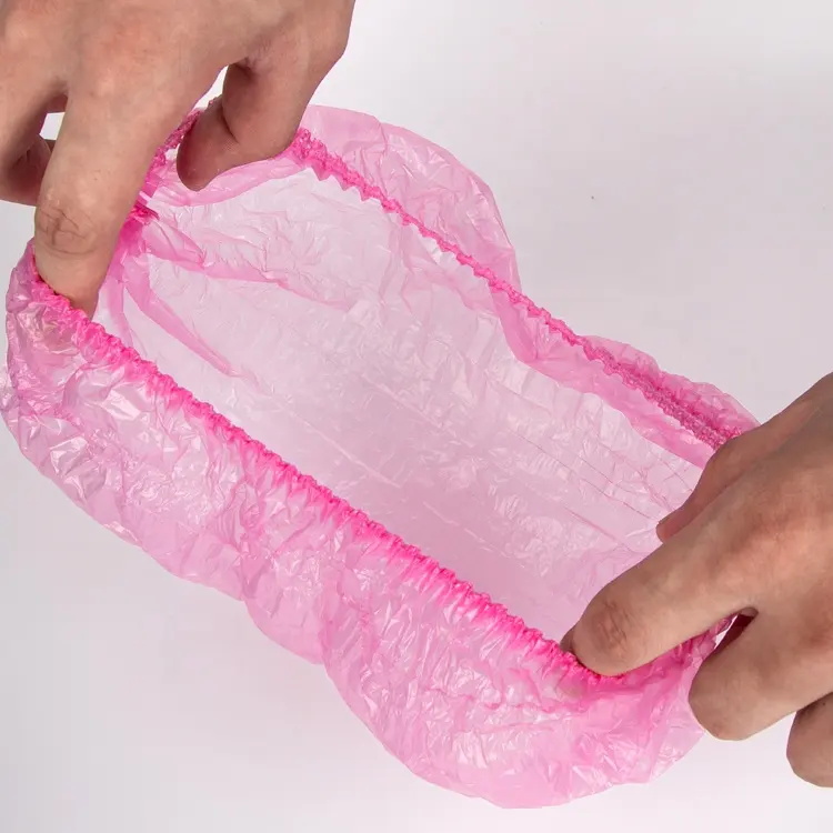 100Pcs Individual Package Thickening PE Plastic Shower Cap