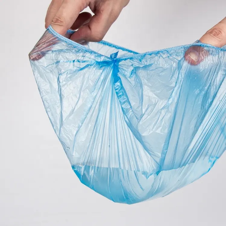 100Pcs Waterproof Elastic Bathing Cap Blue Disposable Shower Cap