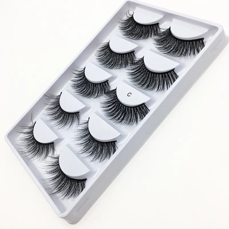 5 Pairs Mix Synthetic Handmade 5D False Eyelashes