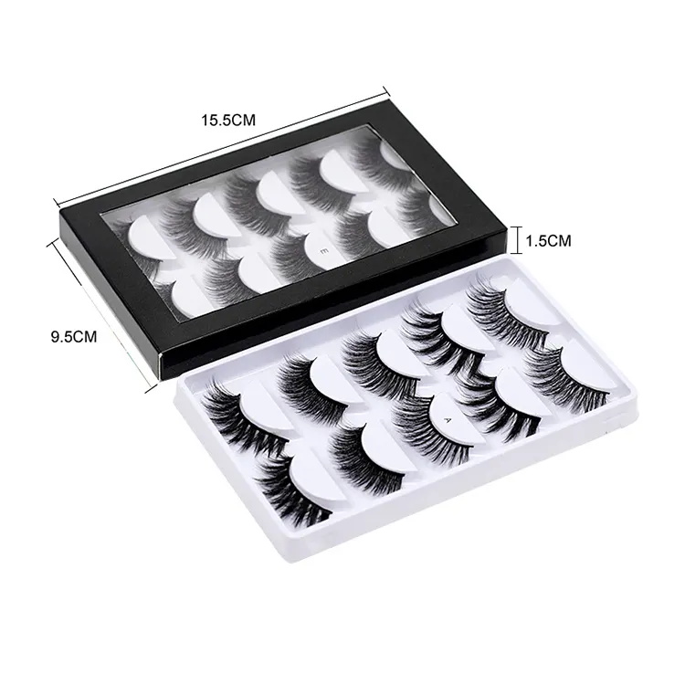 5 Pairs Mix Synthetic Handmade 5D False Eyelashes