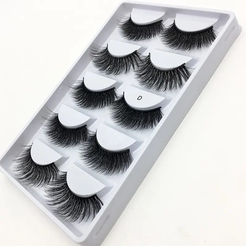 5 Pairs Mix Synthetic Handmade 5D False Eyelashes