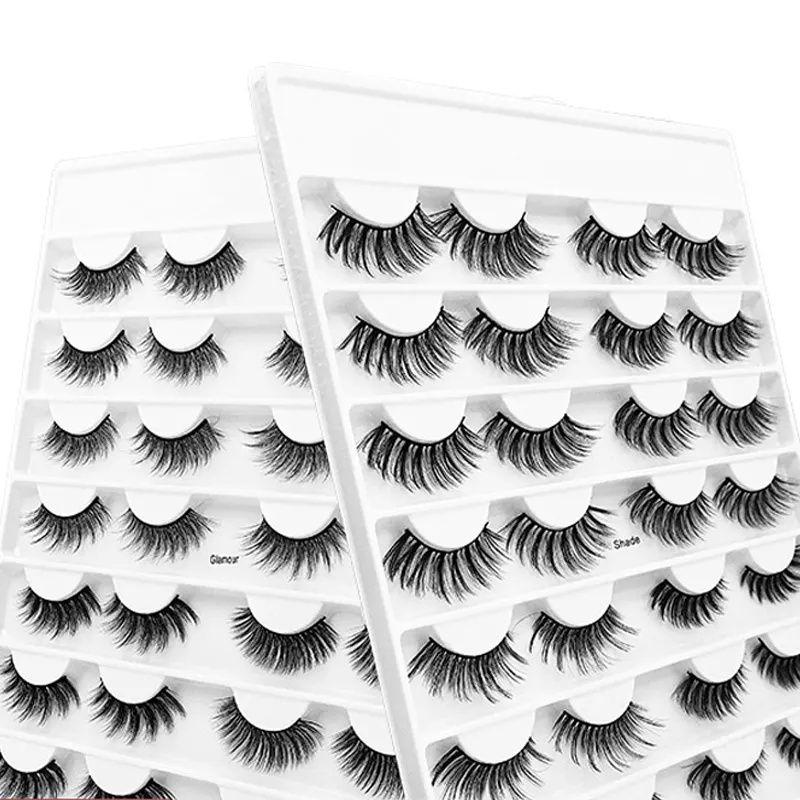 5D Fluffy 16 Pairs Handmade False Eyelashes