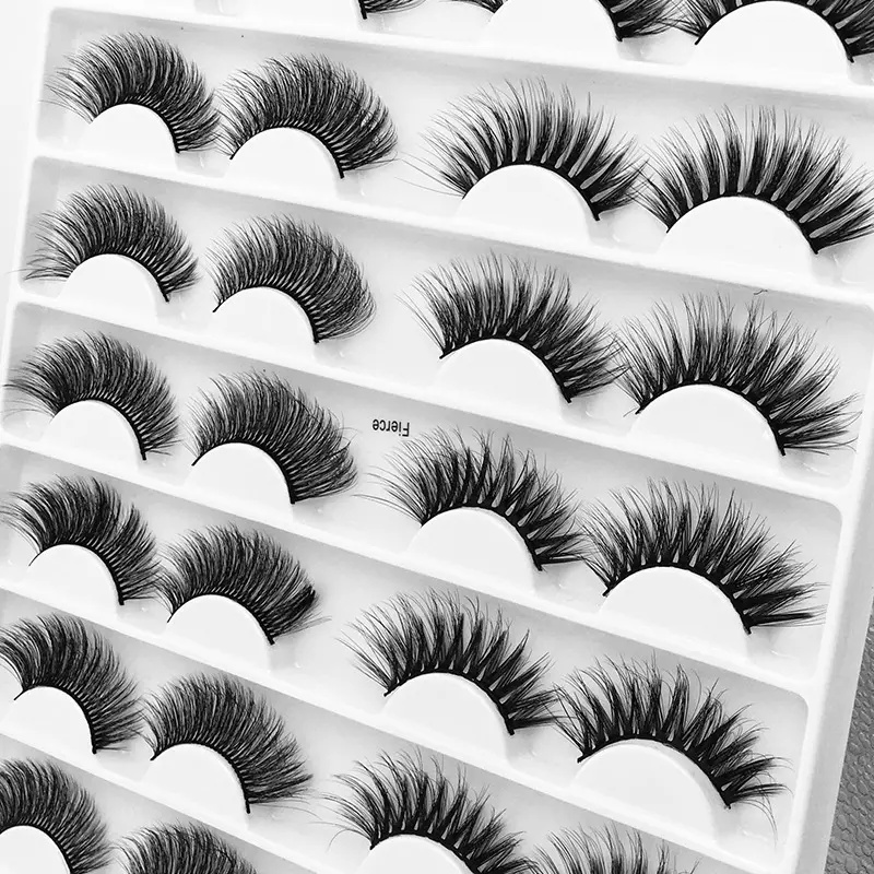 5D Fluffy 16 Pairs Handmade False Eyelashes