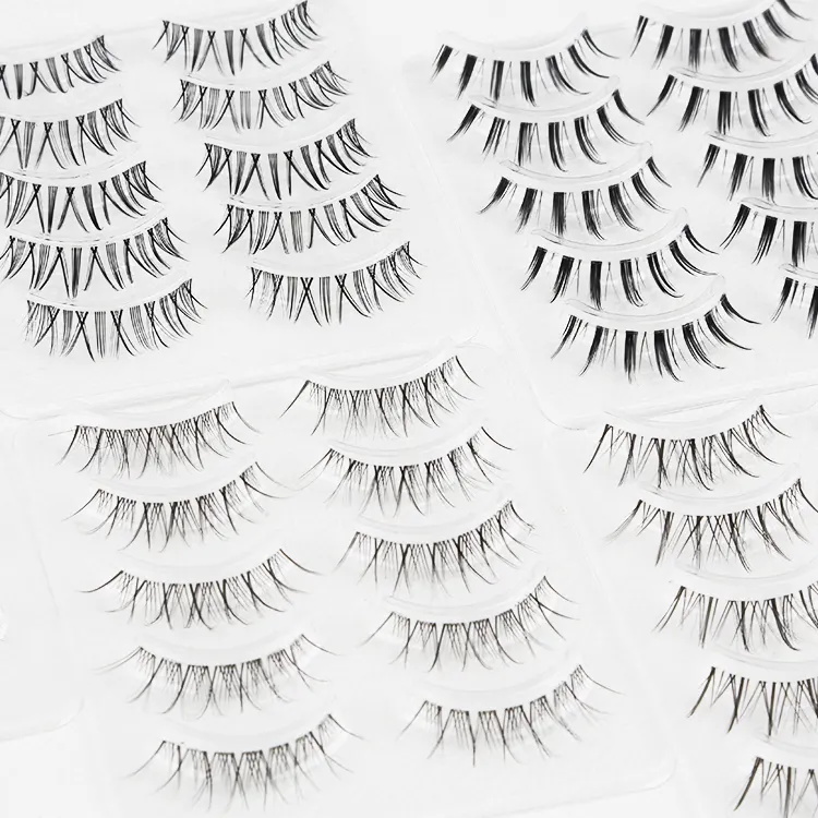 5 Pairs 3D 6D Manga Natural Look Cat Eye Lash