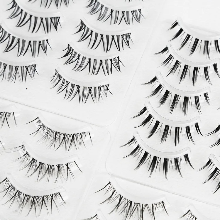 5 Pairs 3D 6D Manga Natural Look Cat Eye Lash