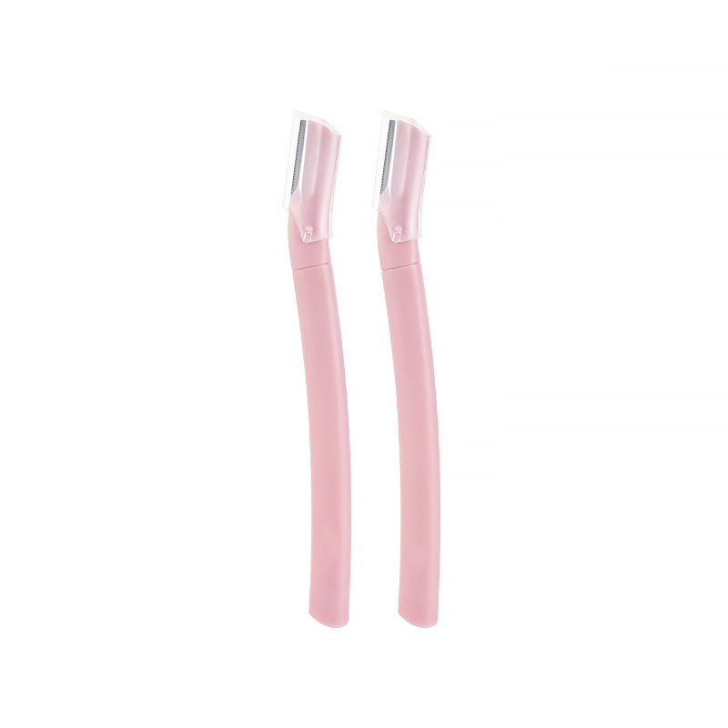 Custom Logo Stainless Steel Eyebrow Scissors Razor Set